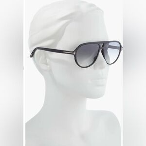 Tom Ford Jeffrey 59mm Gradient Pilot Sunglasses